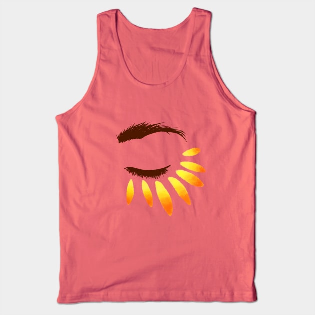 VSCO Girl sunflower petals Tank Top by cariespositodesign